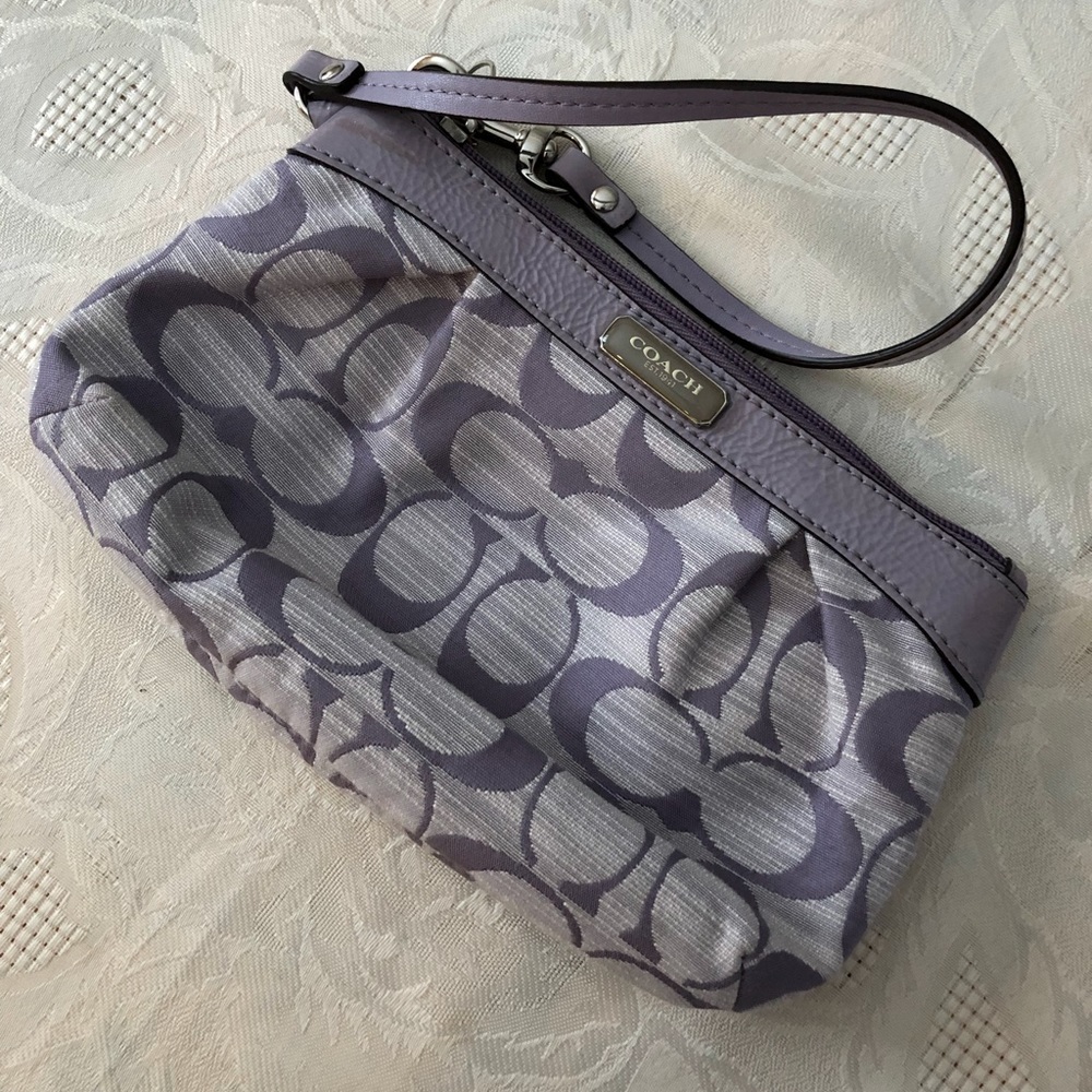 Authentic Coach Wristlet - Lavender Color